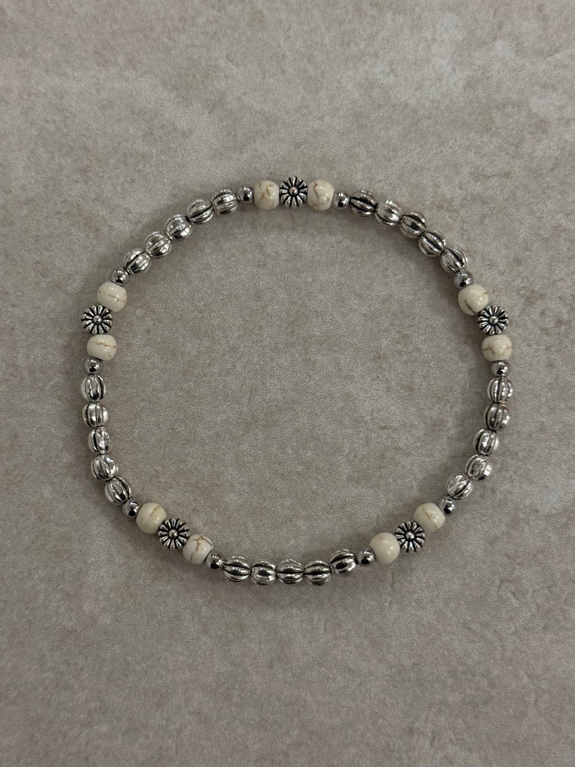 산호 레진 플라워 포인트 팔찌 상품이미지1