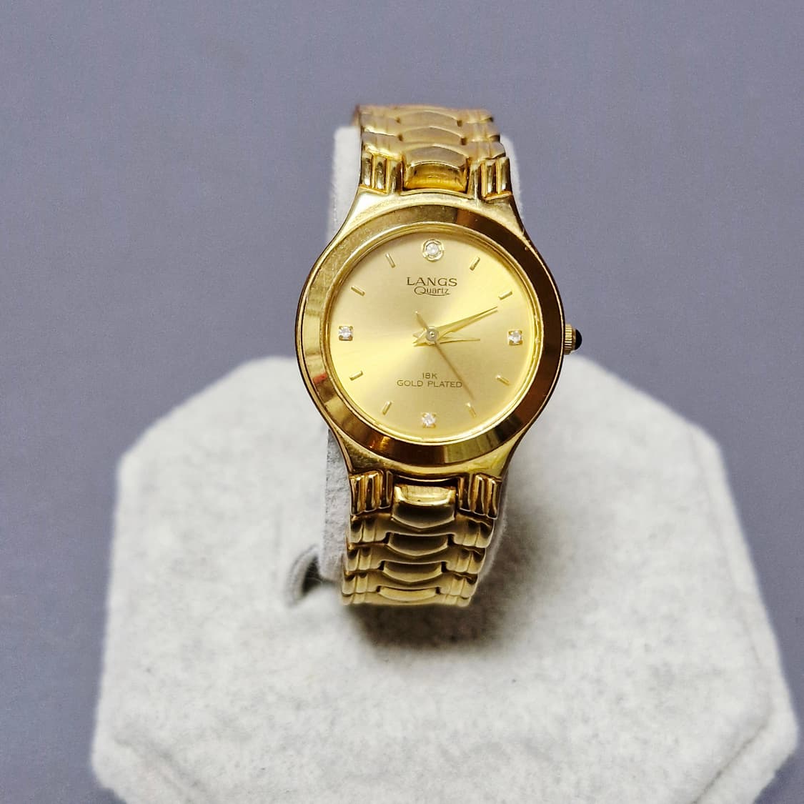 랑스(LANGS) 18K 금도금 드레스 워치 상품이미지4