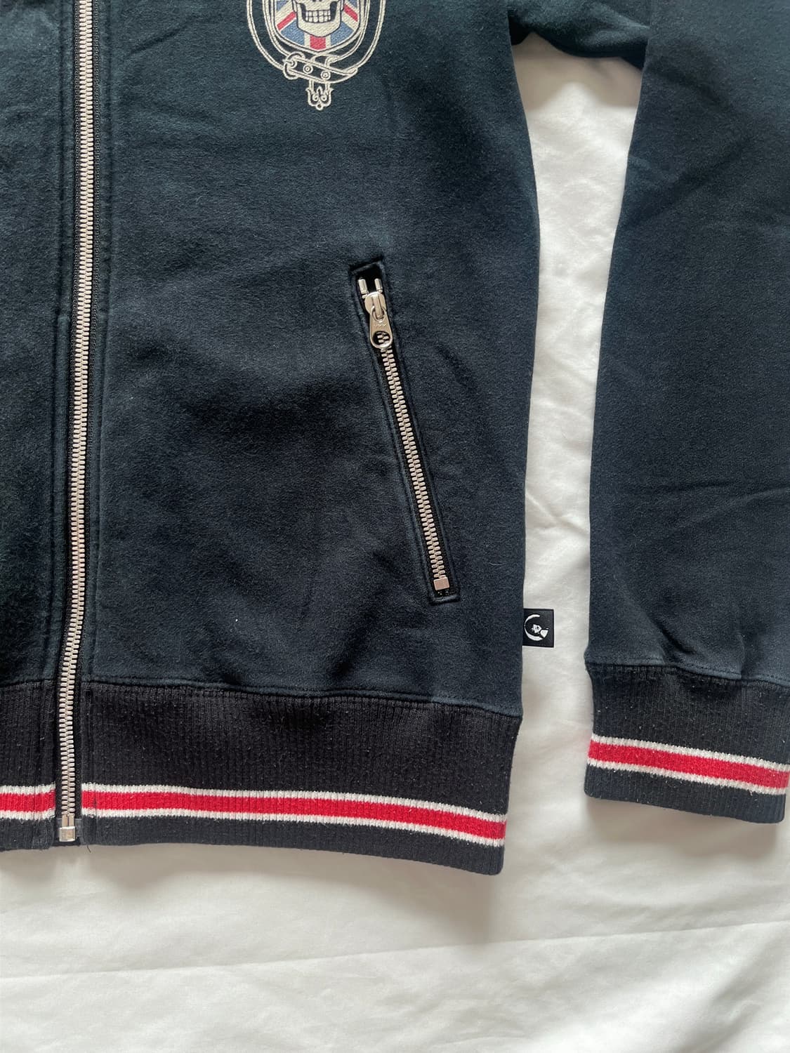 히스테릭 글래머 바이커를 탄 소녀 해골 그래픽 집업 져지 자켓 상품이미지7