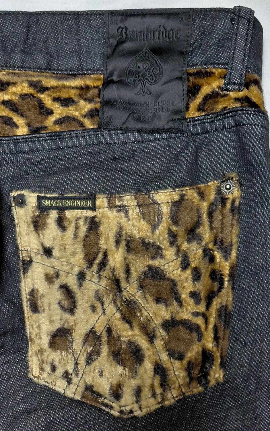[희귀/S] SMACK ENGINEER 레오파드 패치 펑크 데님 상품이미지9