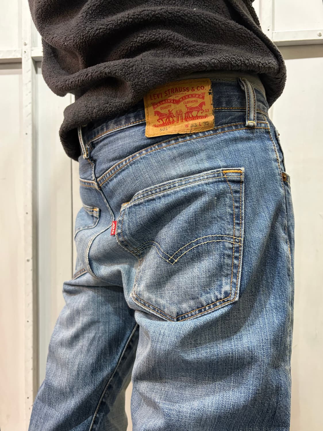 90s LEVIS 501 denim washing jeans 상품이미지3