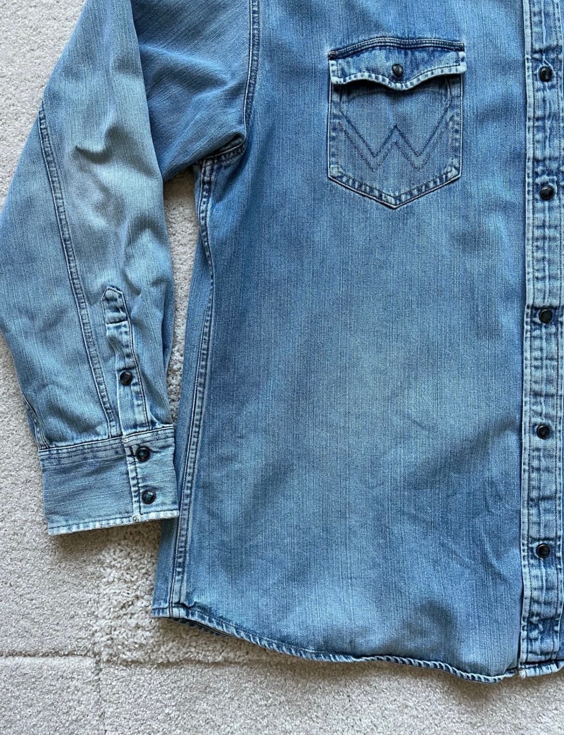 랭글러 웨스턴 데님 셔츠 상품이미지4