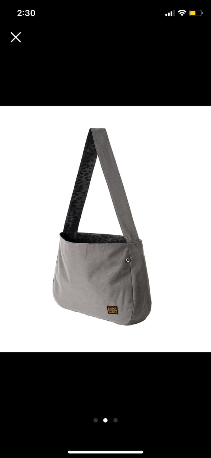 밈더워드로브 레오파드 프린팅 리버시블백 차콜 상품이미지2