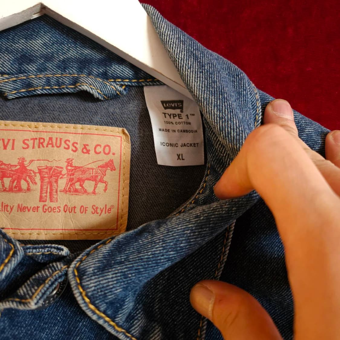 리바이스(Levis) 빈티지 타입원 데님자켓 XL 상품이미지8