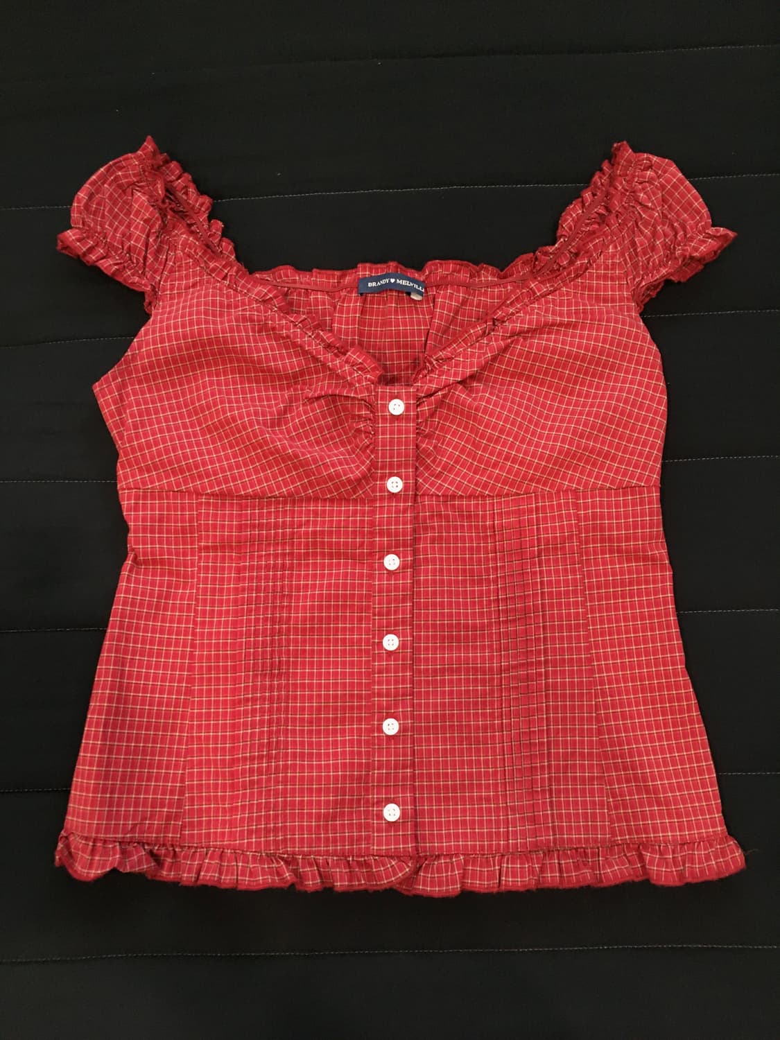 브랜디멜빌 체크 블라우스 상품이미지3