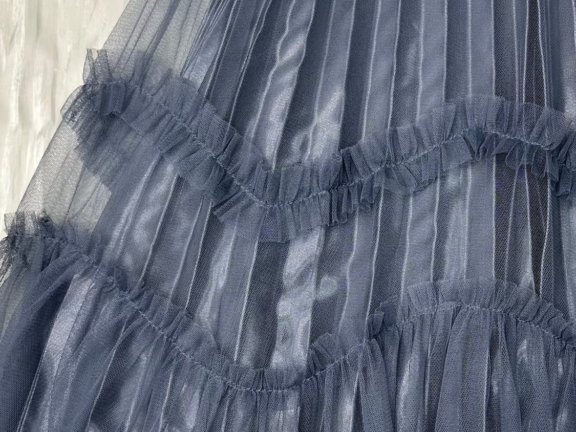 mesh Shirring Skirt 상품이미지6