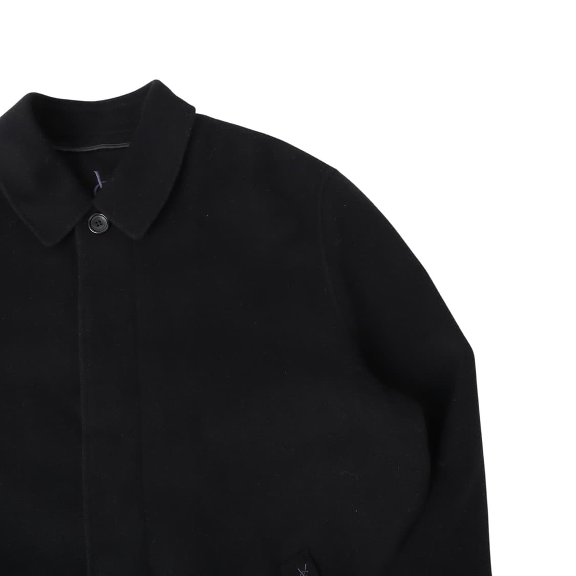 입생로랑 핸드메이드 ysl 로고 울 하프 코트 상품이미지2