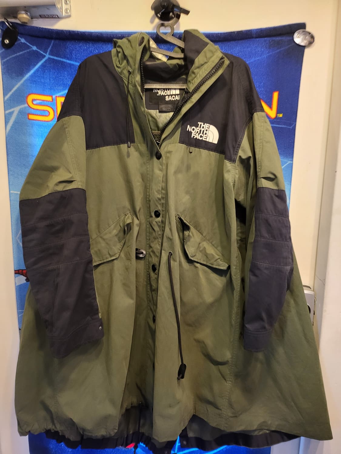노스페이스 X 사카이 그린 블랙 야상 자켓L, 상품이미지1