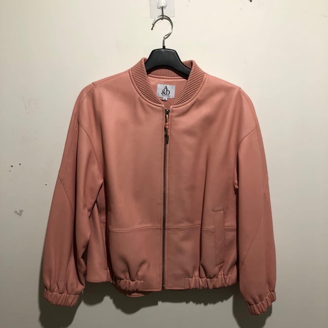 핑크 가죽자켓 상품이미지1