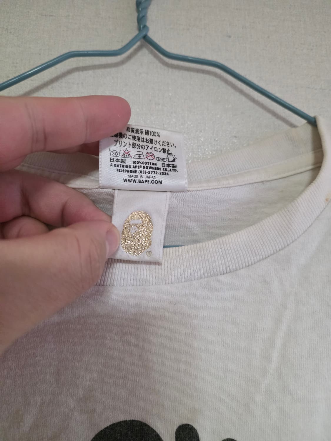 [L] 베이프 베이비마일로 할로윈 컬리지 반팔티 상품이미지6