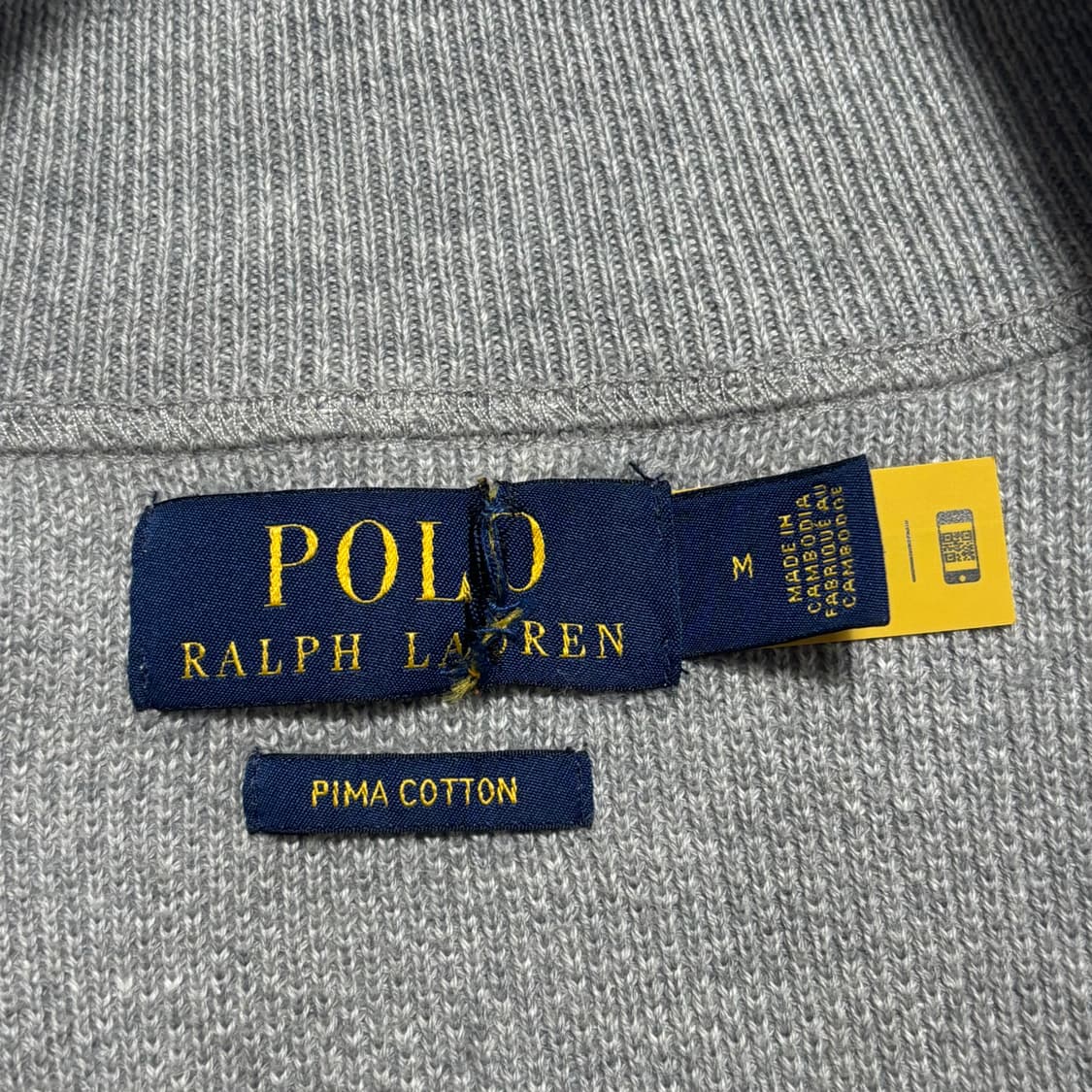 M 폴로랄프로렌 피마코튼 니트 집업 상품이미지4