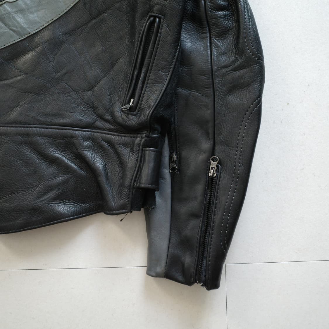 00s 밴슨 x 스즈키 Hayabusa 레더 바이크 자켓 USA MADE 상품이미지9