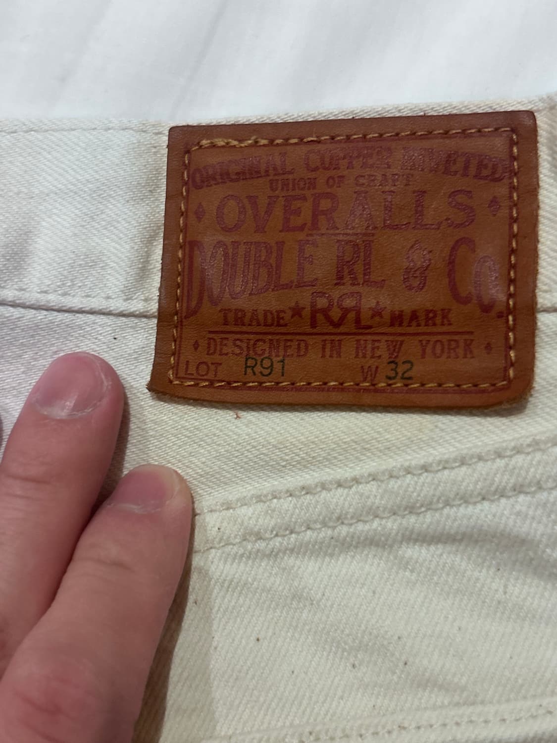 RRL 리미티드 에디션 스트레이트 테이퍼드 진 32 32 내추럴 상품이미지6