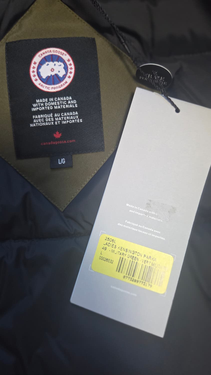 캐나다구스 우먼 켄싱턴 파카 ㅡ 밀리터리 그린 L 상품이미지6