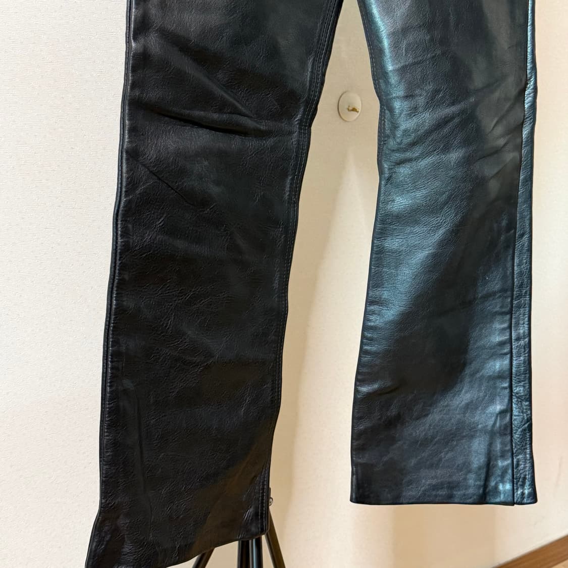 90s 밴슨 카우하이드 레더 팬츠 상품이미지7