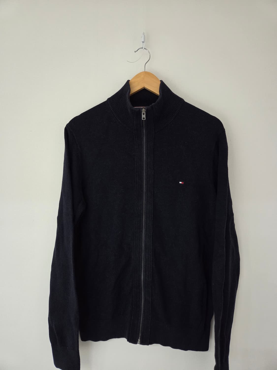 타미힐피거 코튼린넨 네이비 집업니트(100사이즈) 상품이미지2