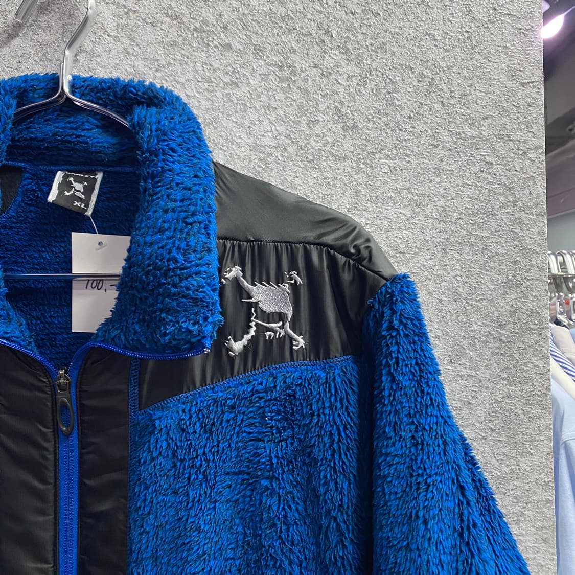 오클리 블루 배색 쉐르파 자켓 B3493 상품이미지3