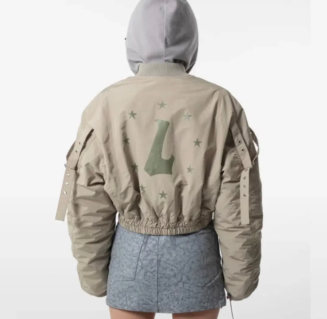 Leey 엘이이와이 인시젼 셔링 봄버자켓 상품이미지3