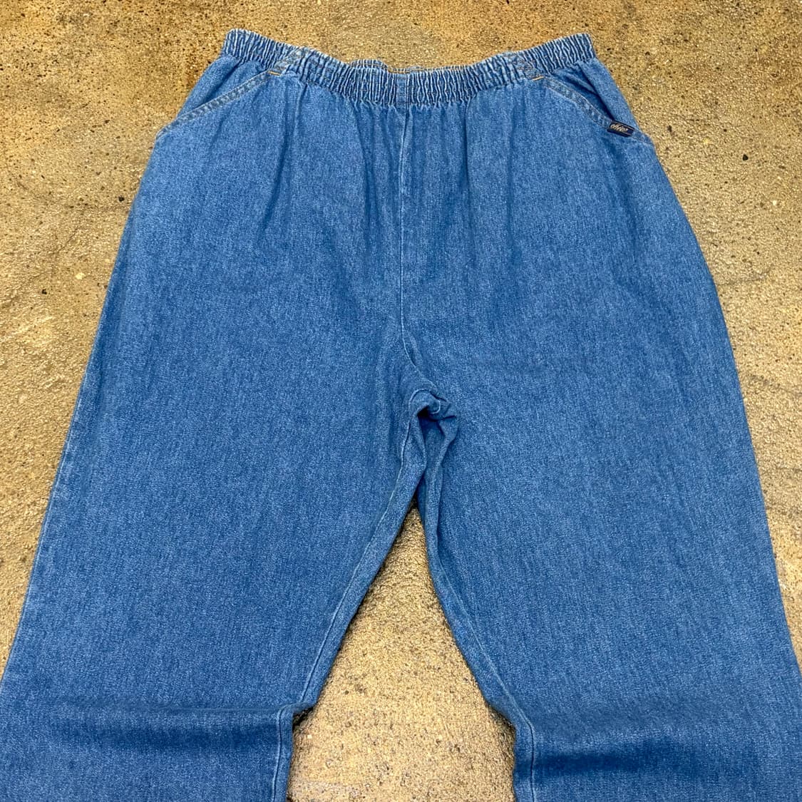 90s 미국 빈티지 허리밴드 고무줄 청바지 데님팬츠 상품이미지2