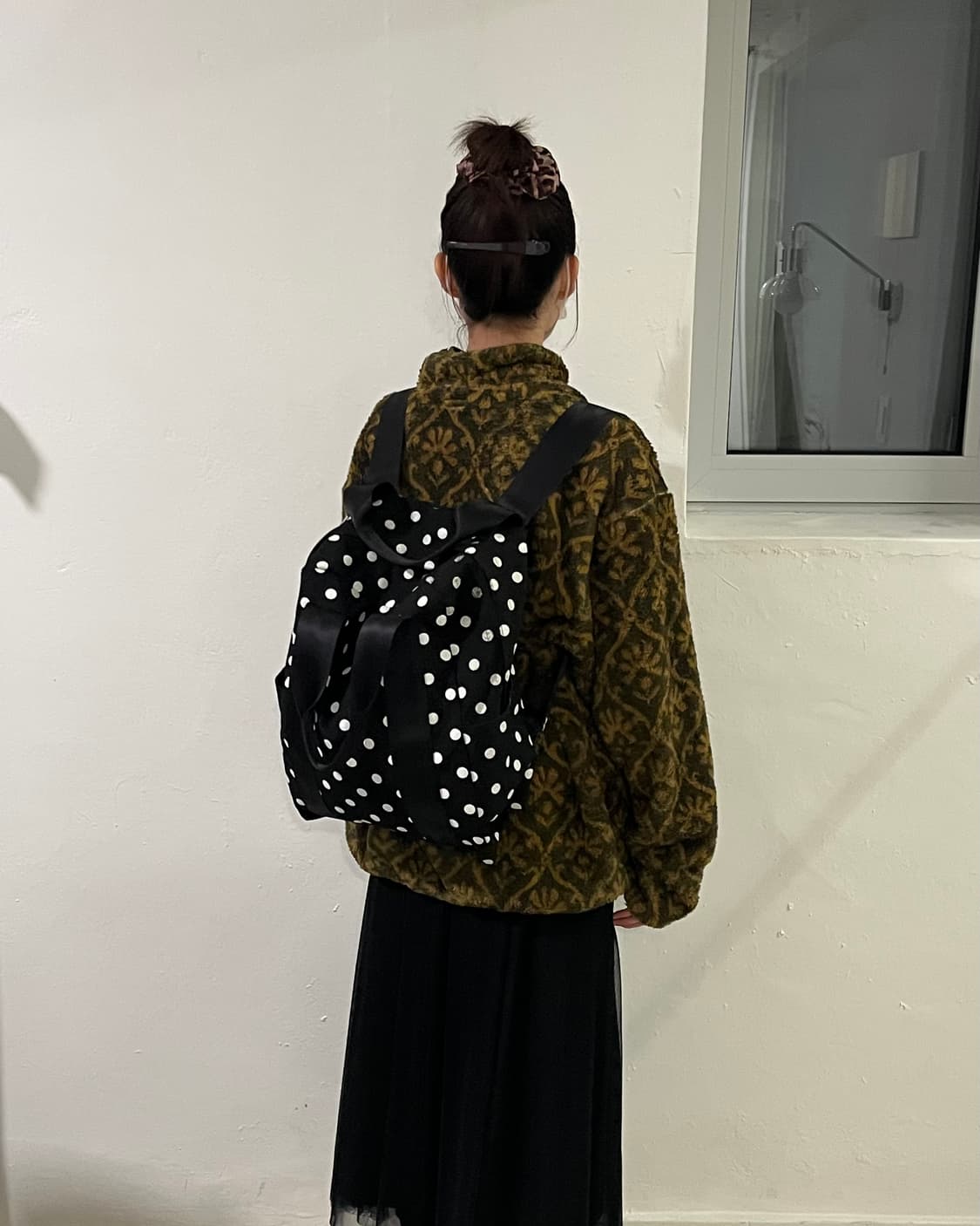 꼼데가르송 블랙 도트 백팩 상품이미지2