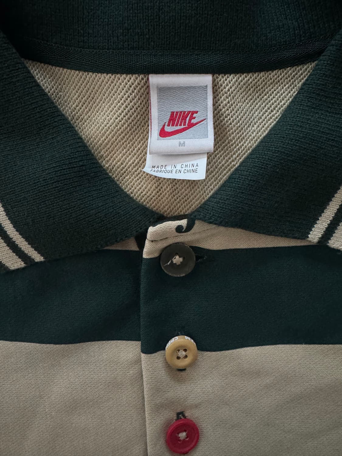 [M] 나이키 x CPFM 롱슬리브 폴로 내츄럴 US/EU 상품이미지4