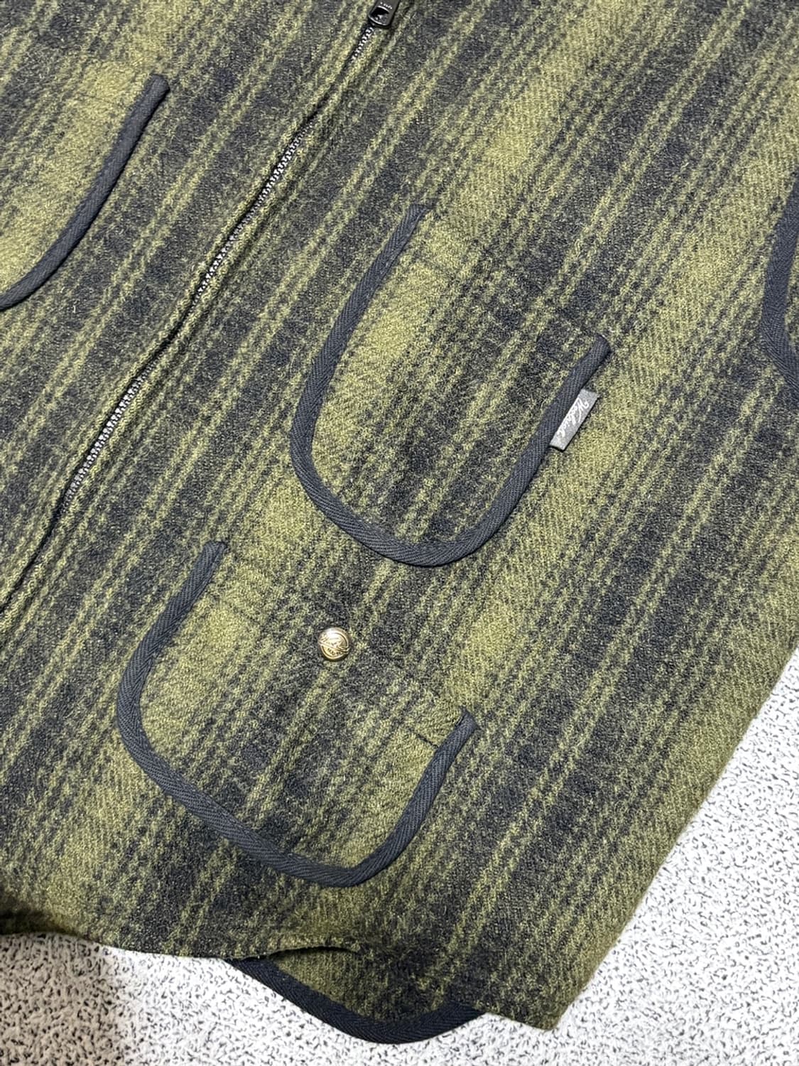 Woolrich 울리치 빈티지 울 트위드 헌팅 베스트 상품이미지4