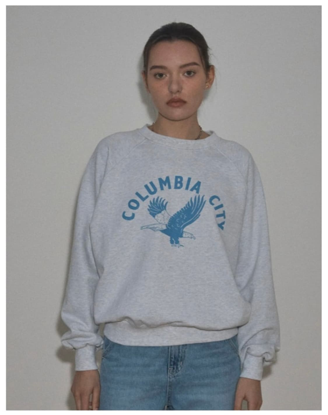 시엔느 뉴 콜롬비아 스웻셔츠 멜란지 그레이 상품이미지1
