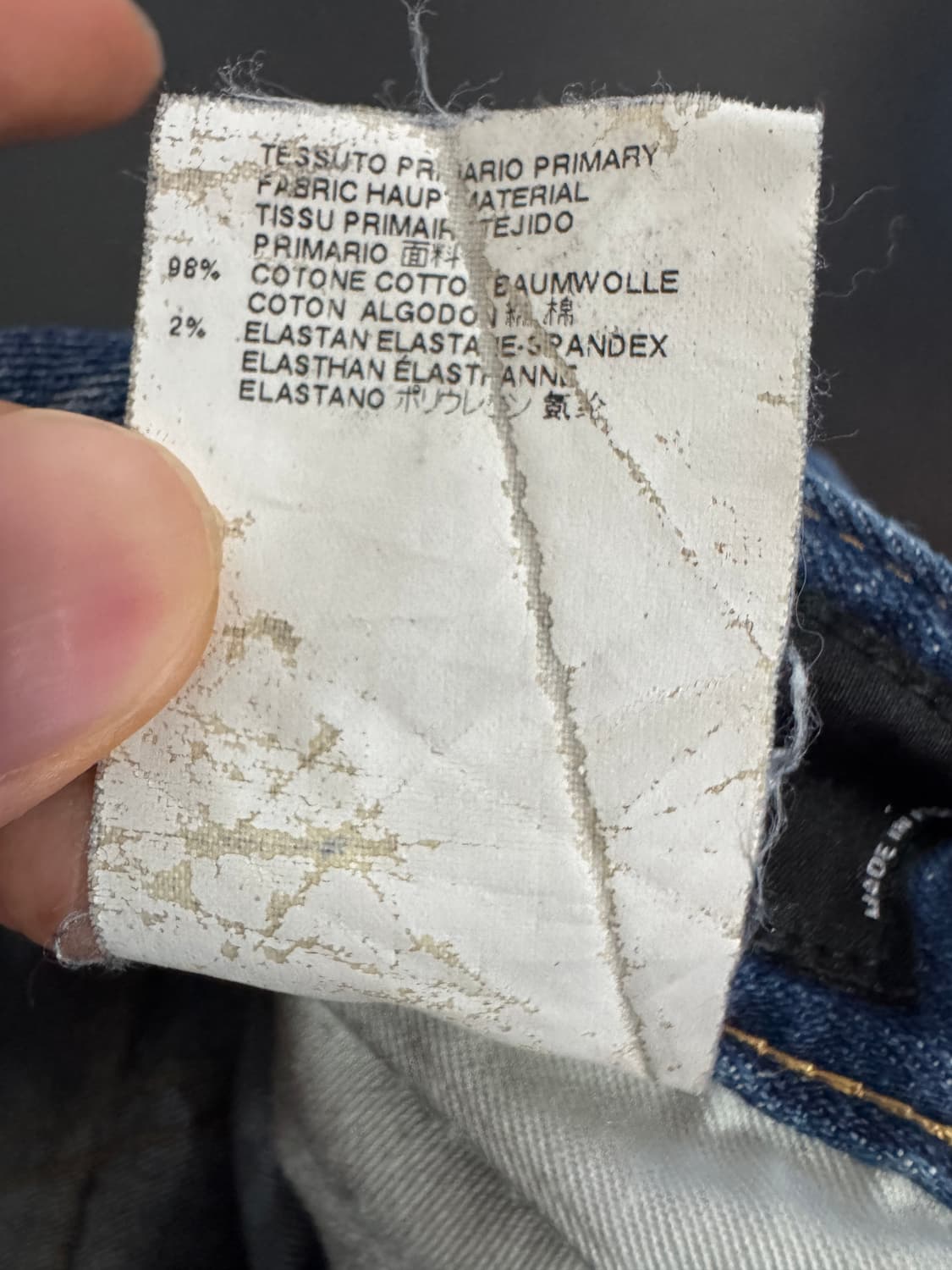 희귀!! 여성 디스퀘어드2 페인트 워싱 버튼 데님팬츠 상품이미지5