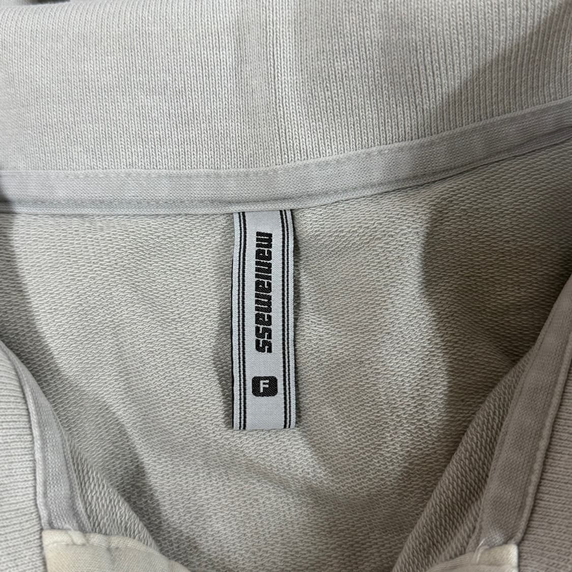 [F] 매니아매스 maniamass 코튼 카라 반팔티셔츠 상품이미지5