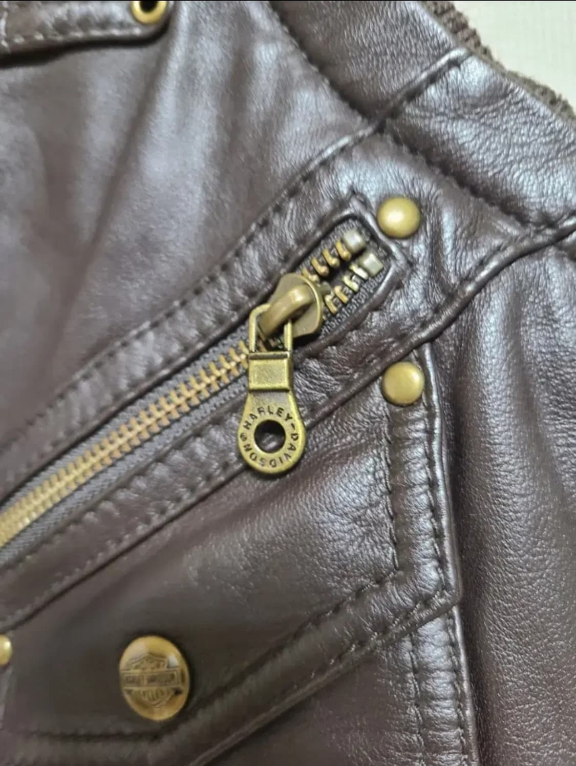할리데이비슨 우먼스 가죽조끼 XS 상품이미지7