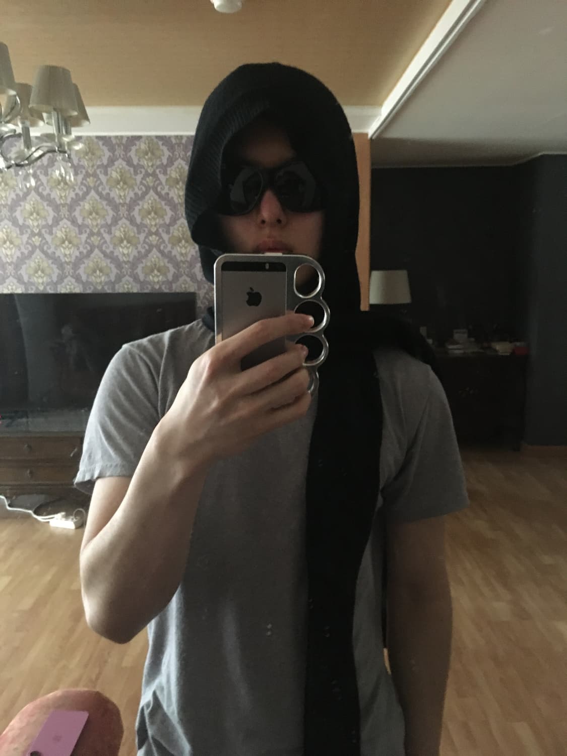 [OS] 빈티지 니트 후드 스카프 상품이미지5