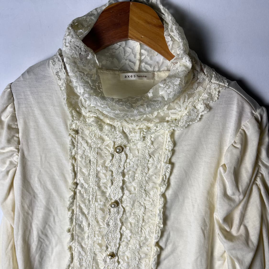 [Axes femme] 엑시즈팜 히메 레이스 퍼프 탑 상품이미지2