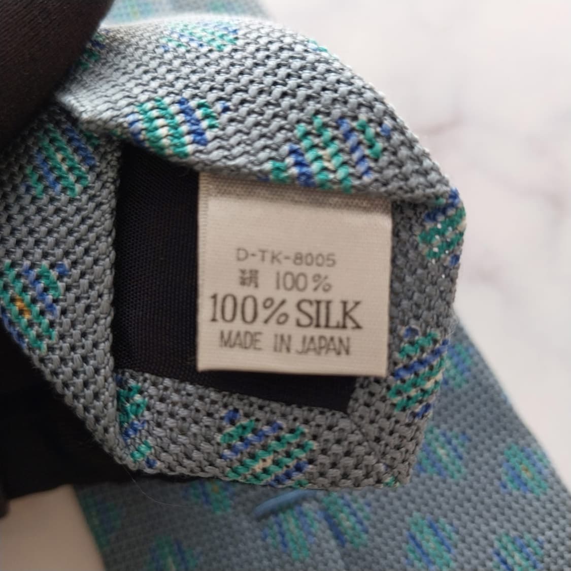 발망 실크 블루 패턴 넥타이 8.1cm A+~A등급 K1409
 상품이미지10