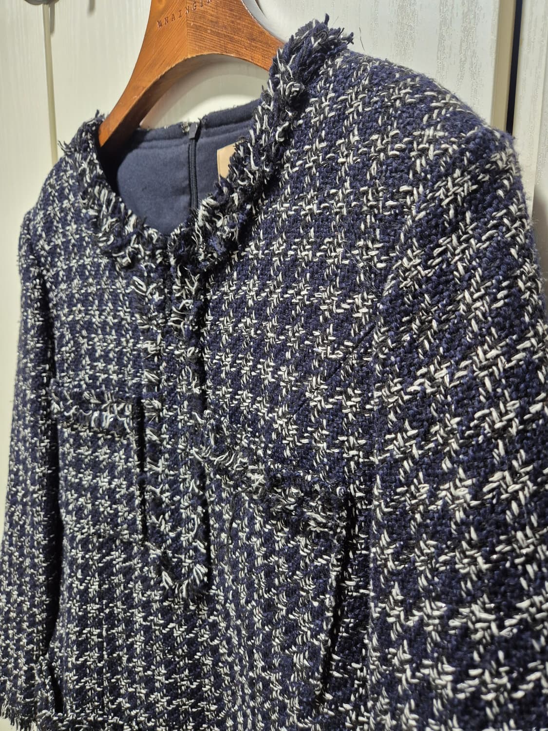 (세일)(새상품)NAIN 네이비 트위드 원피스 상품이미지8