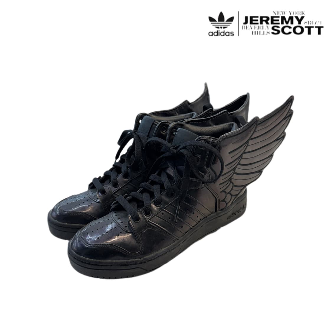아디다스 X 제레미스캇 유광 블랙 윙 2.0 슈즈 260 상품이미지1