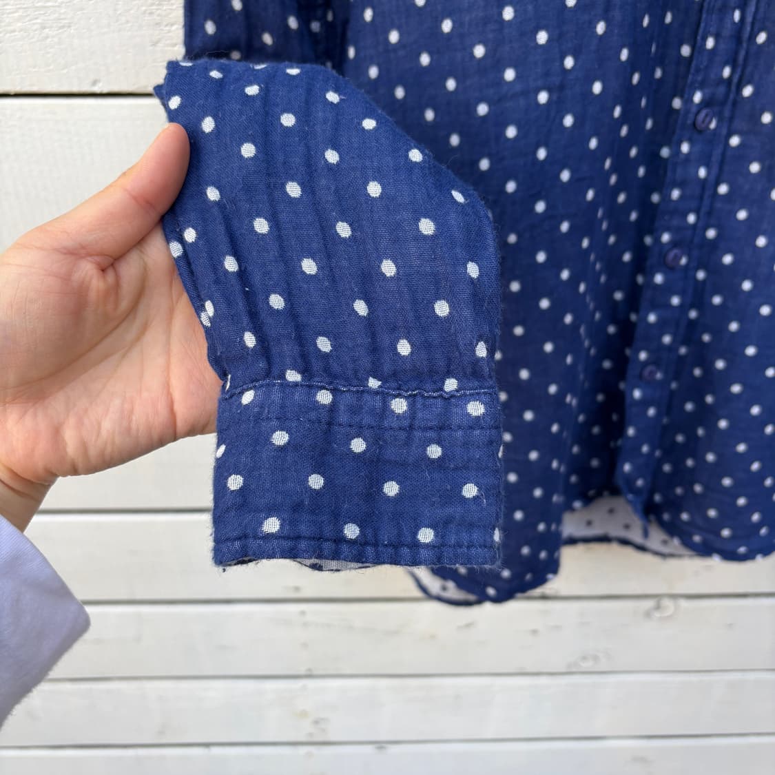 Beams 빔즈 하트 도트 땡땡이 셔츠 상품이미지5