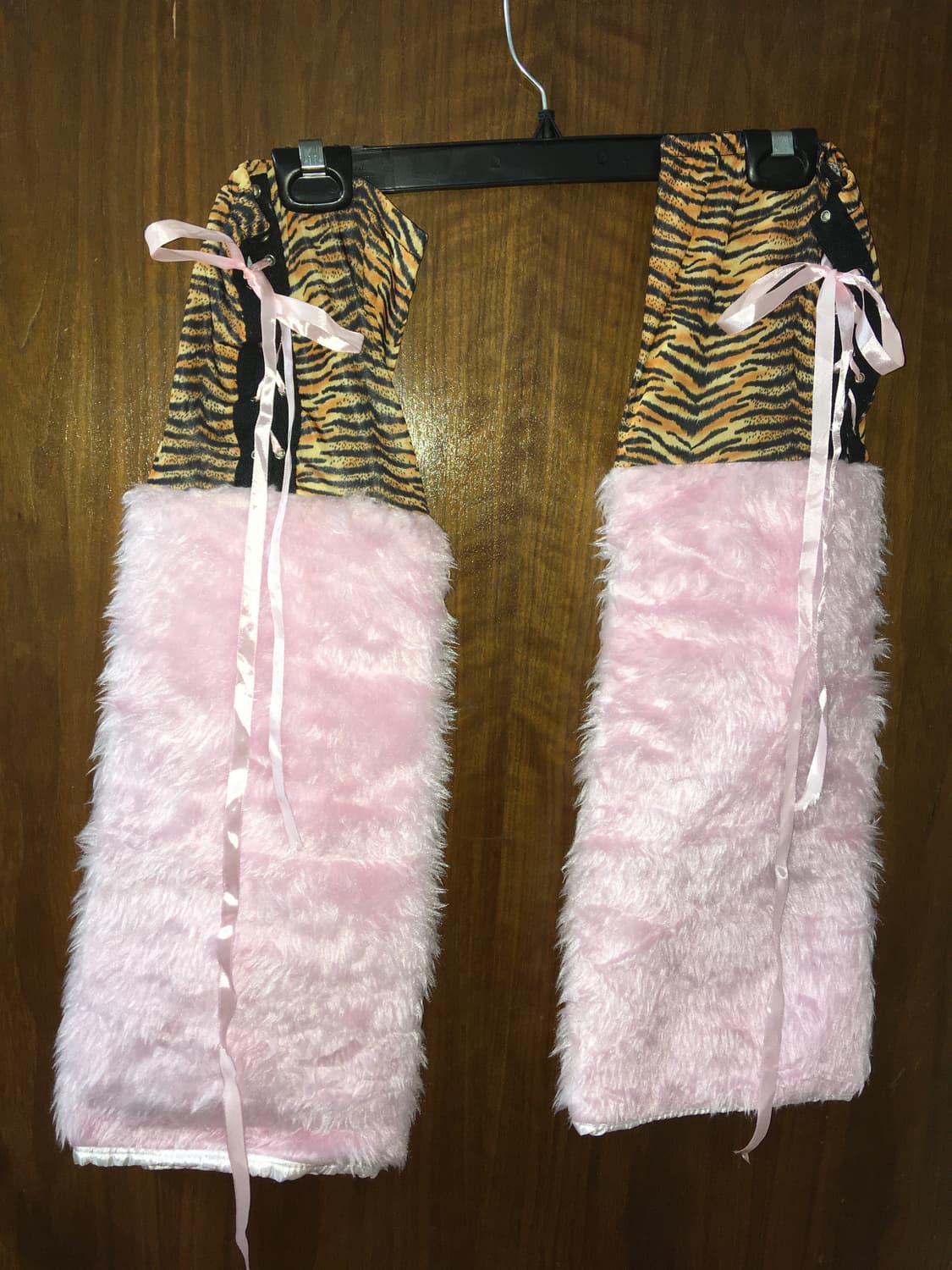 갸루 타이거 프린트 바디수트 레그워머 세트 상품이미지6