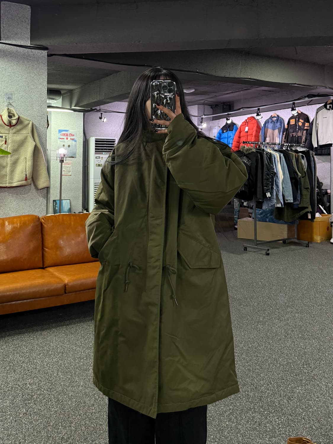 자바나스 카키 야상 코트 B4361 상품이미지1