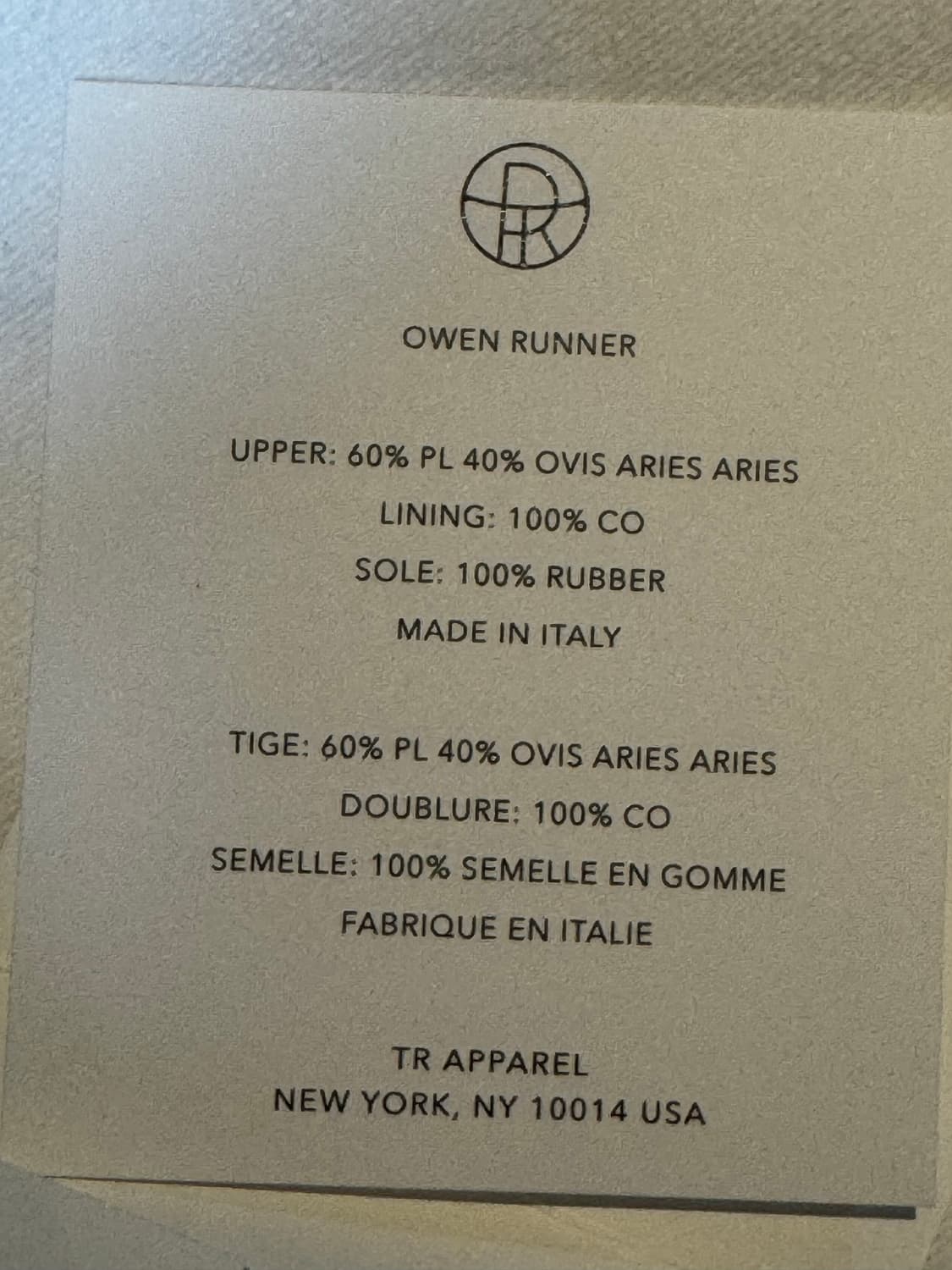 더로우 Owen 스니커즈 41 상품이미지9