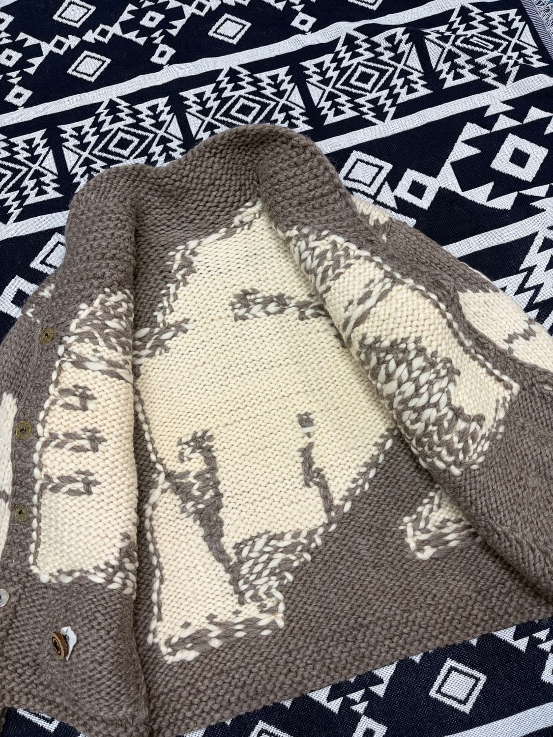 Cowichan (canadian sweater) L 북극곰 코위찬 상품이미지7