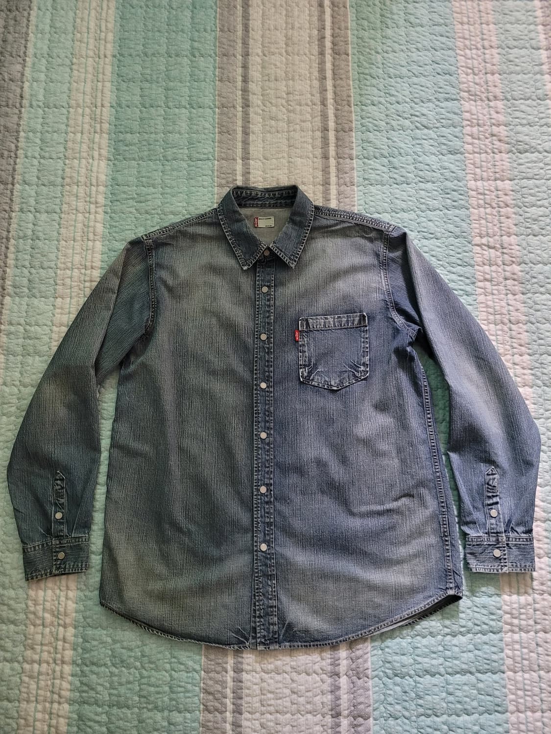 리바이스 Levi's 원포켓 워싱 데님셔츠 XL 105사이즈 상품이미지6