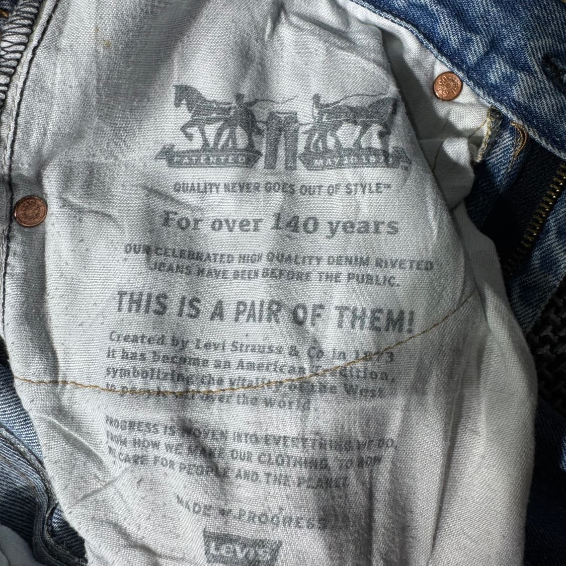 리바이스 516 데님 팬츠 ( 32/OLD-8268 ) 상품이미지5