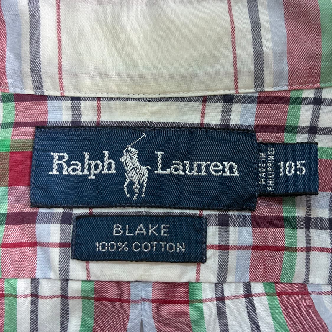 Polo  폴로 랄프로렌 자수 코튼 타탄 체크 반팔 셔츠  상품이미지3