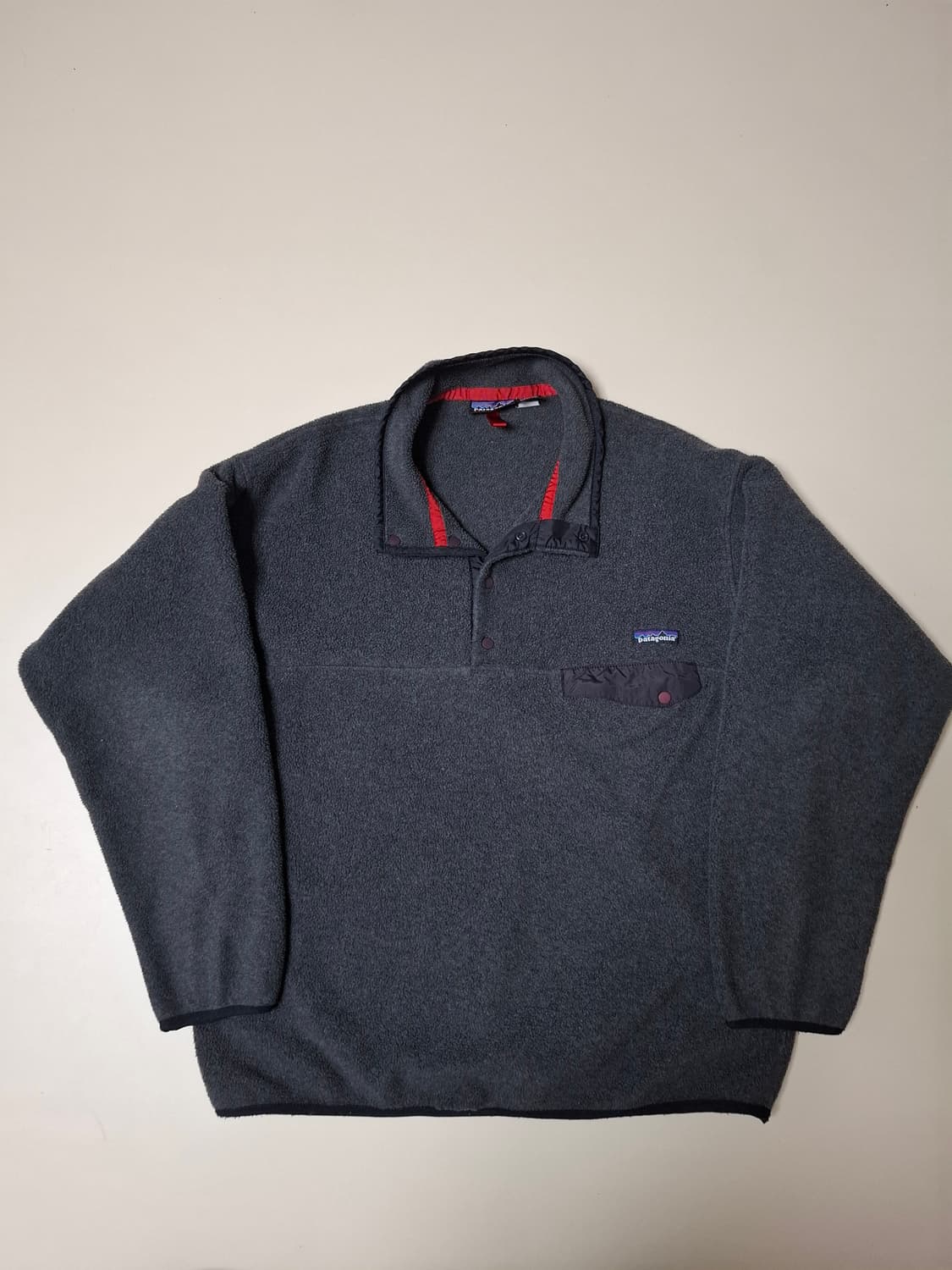 L 00s 파타고니아 신칠라 플리스 풀오버 차콜 그레이 상품이미지1