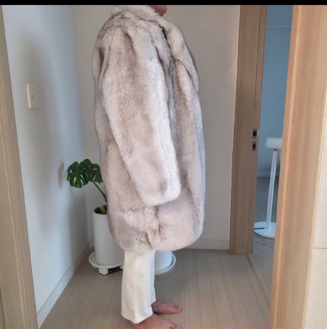 핀란드산 사가폭스 폭스퍼 롱코트 퍼코트 / 44 55 105 110 상품이미지3