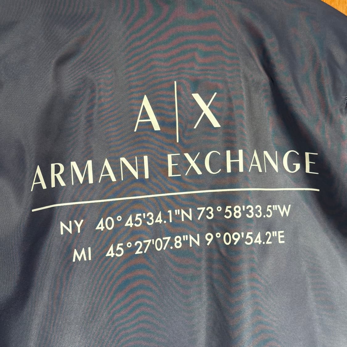 알마니 익스체인지 메탈릭 봄버 자켓 M 100 상품이미지5