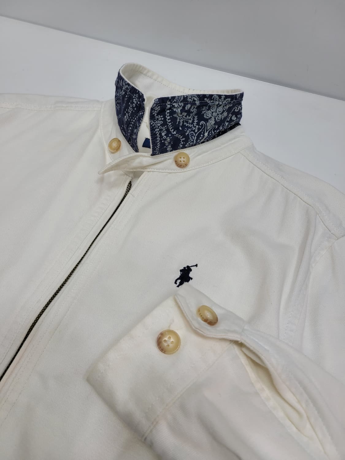 POLO 폴로랄프로렌 치노 데님 투웨이 자켓 / 여 S 화이트
 상품이미지4