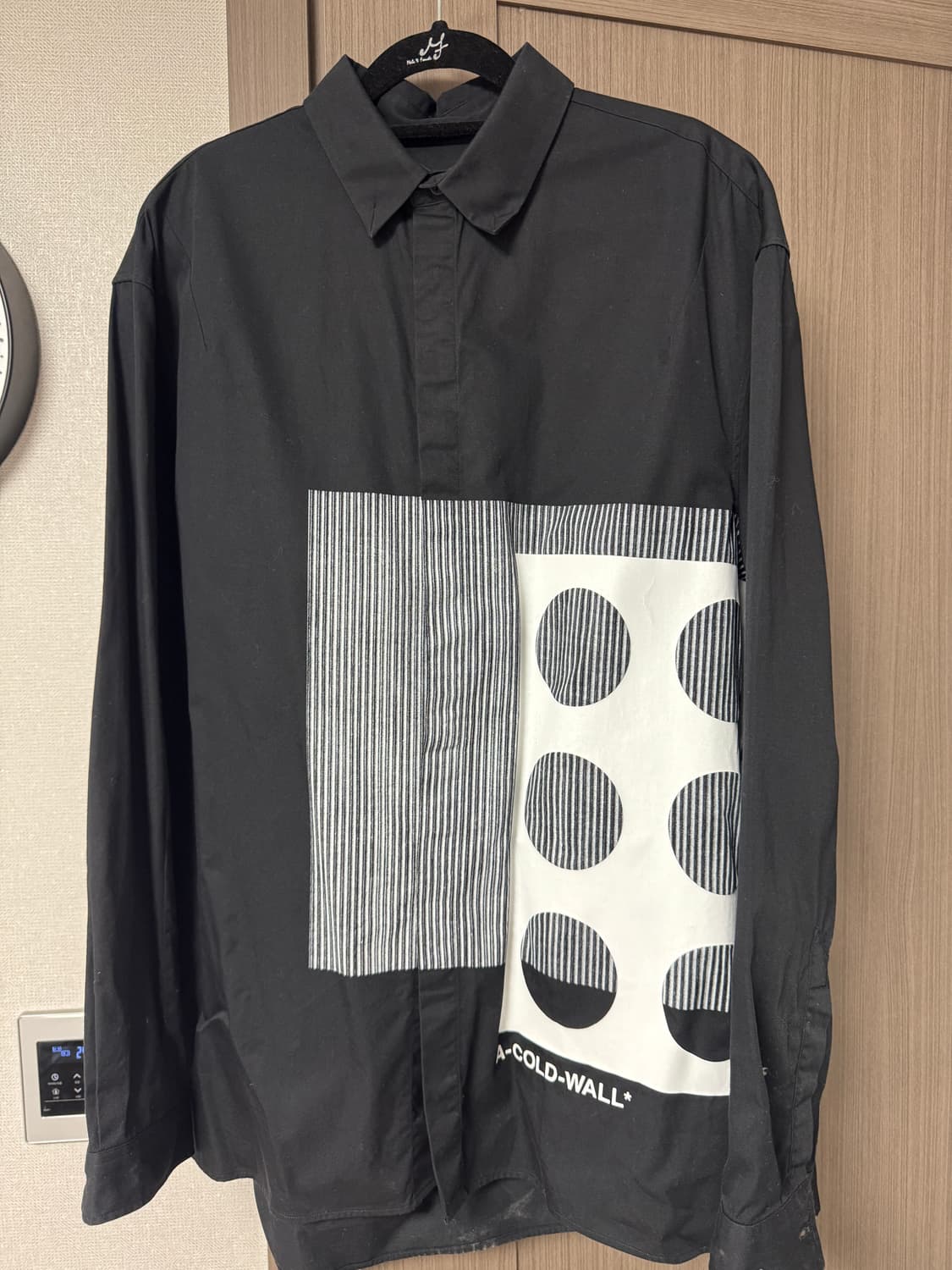 a cold wall 프로젝션 셔츠 블랙 상품이미지2