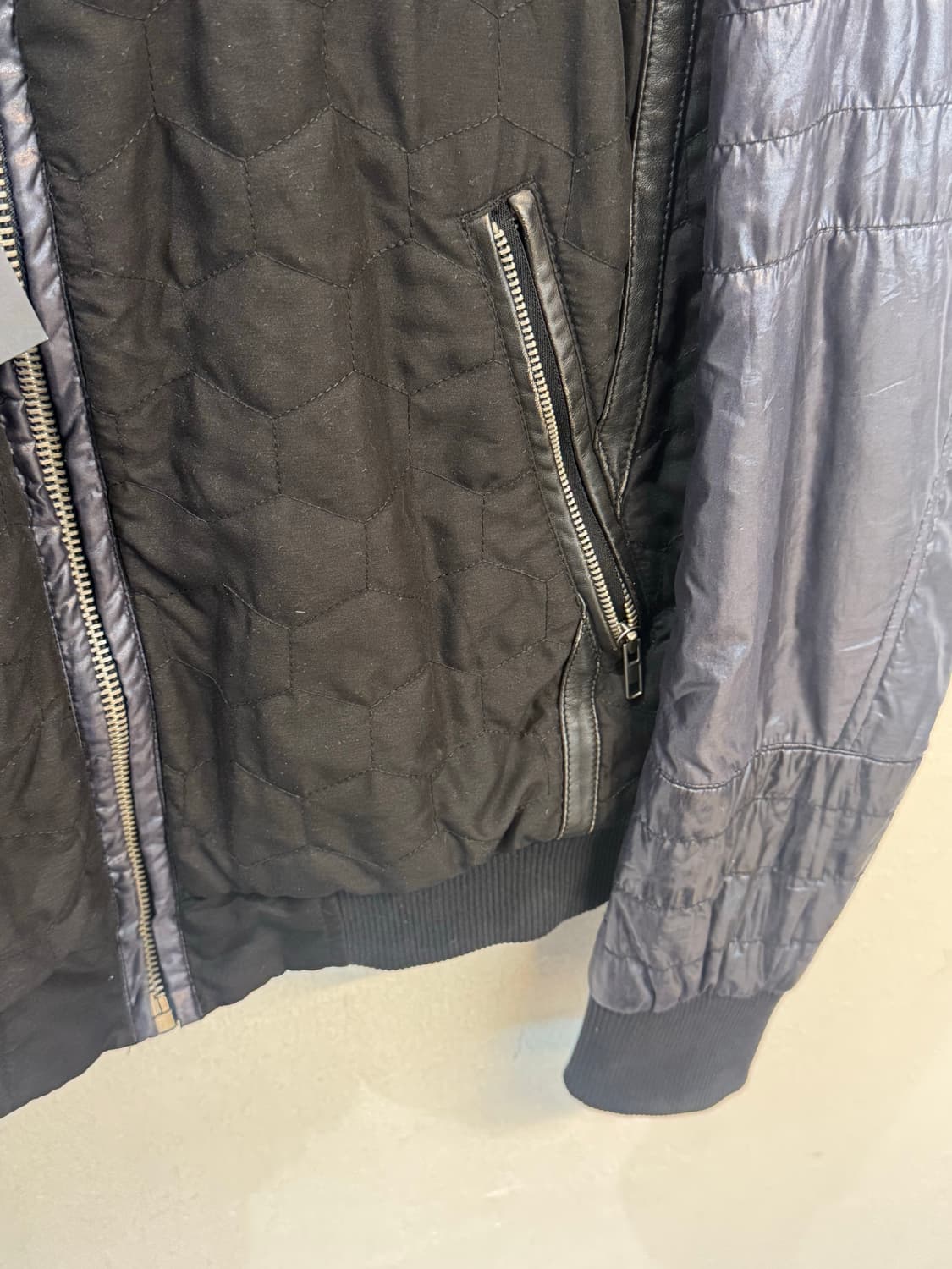 Diesel brand‘s black arm leather biker j 상품이미지5