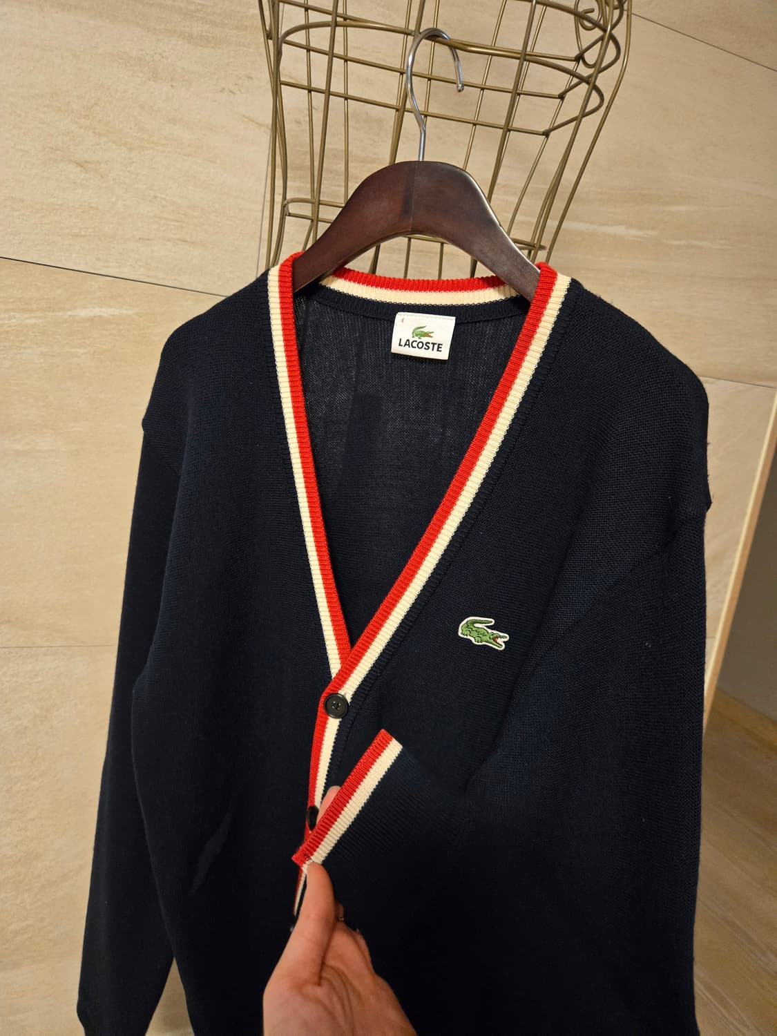 [4/100] 라코스테 남성 가디건 상품이미지3